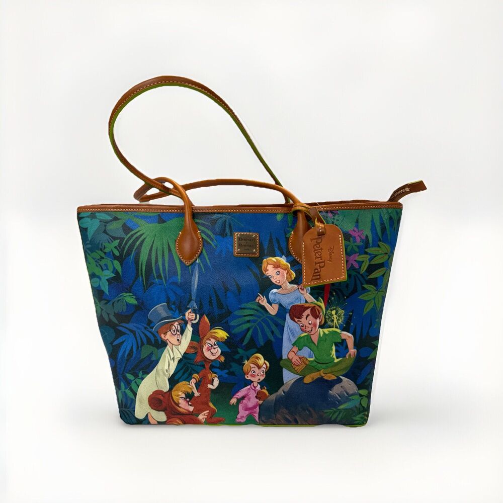 Disney Dooney And Bourke Peter Pan Large Tote Handbag NWT